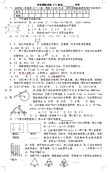 中考備戰(zhàn)指南，最新模擬卷深度解析與策略建議